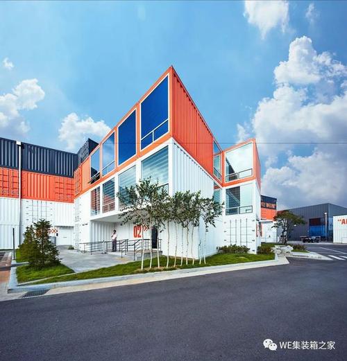 韩国大型化妆品工厂居然是集装箱利用色彩传达时尚概念